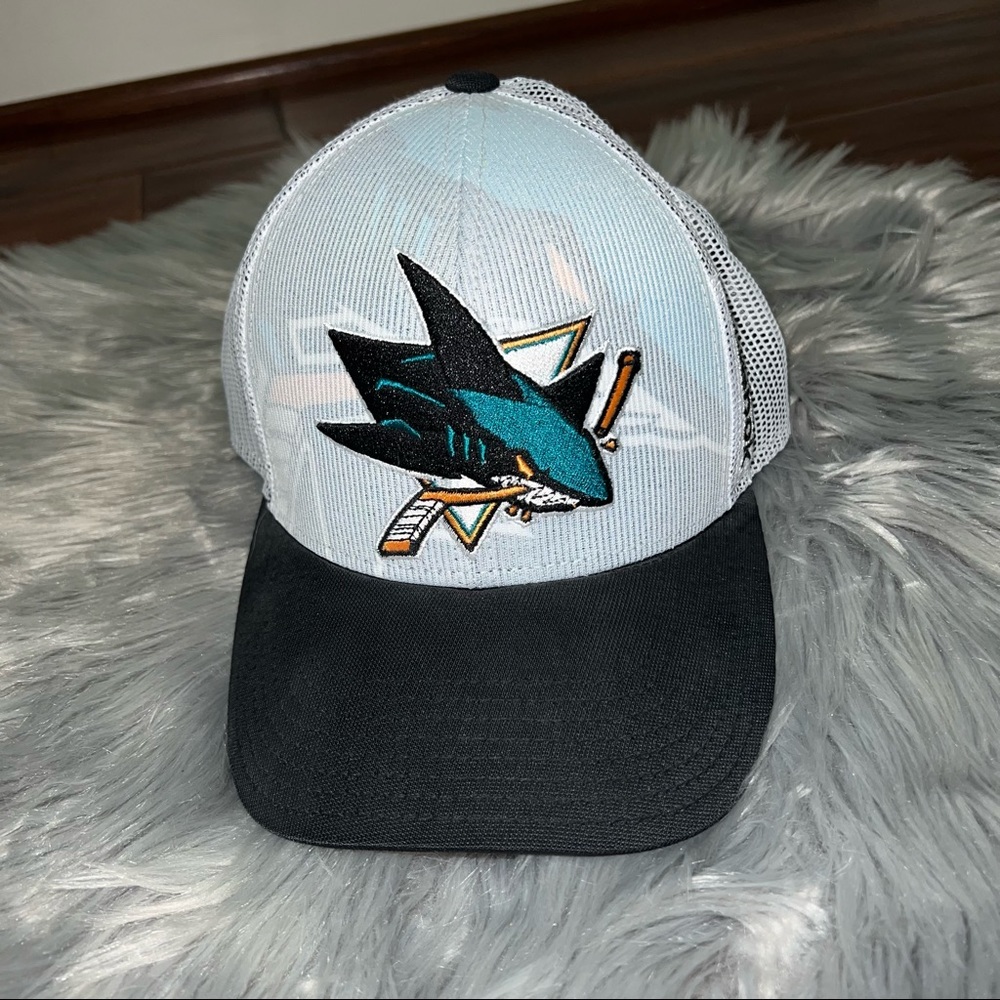 NHL San Jose Sharks Reebok Center Ice Hockey Baseball Cap